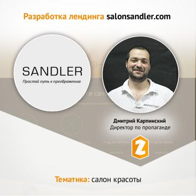 Кейс разработка лендинга salonsandler.com 