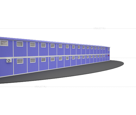 3D-модель общежития для рабочих на 32 номера фото 4