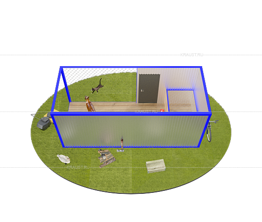 3д модель вольера