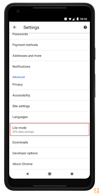 Режим Lite mode в приложениях Андроид